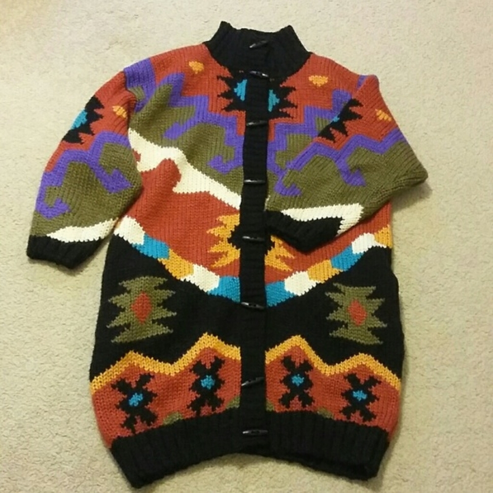 AMAZING Oversized Vintage Handknit Sweater